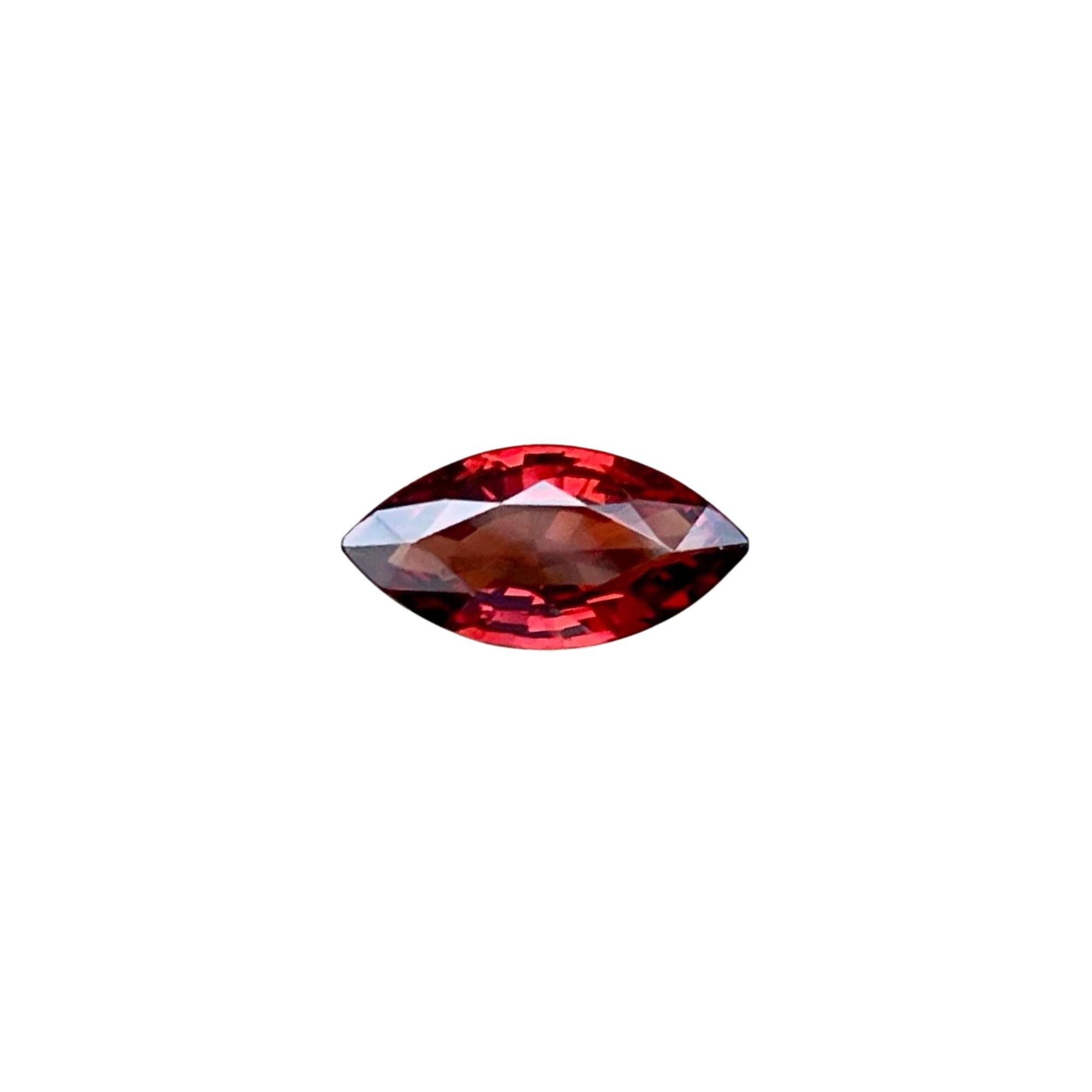 1.50 carats Red Burmese Spinel Stone Marquise Cut Natural Gemstone For Sale 4