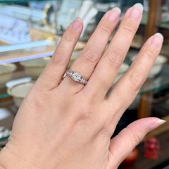 1.50 Carats TW Diamond Platinum Engagement Ring