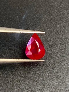1.50Ct AIGS Certificate Unheated ruby pigeon blood color eye clean No heat