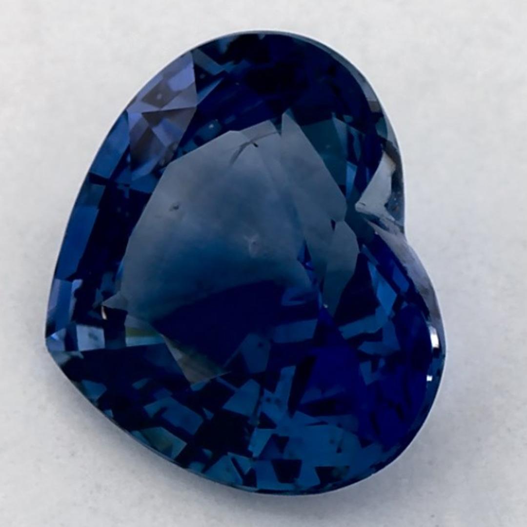 1.50 qt Zafiro Azul Corazón Gema Suelta Corte de corazón en venta