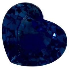 1.50 Ct Blue Sapphire Heart Loose Gemstone