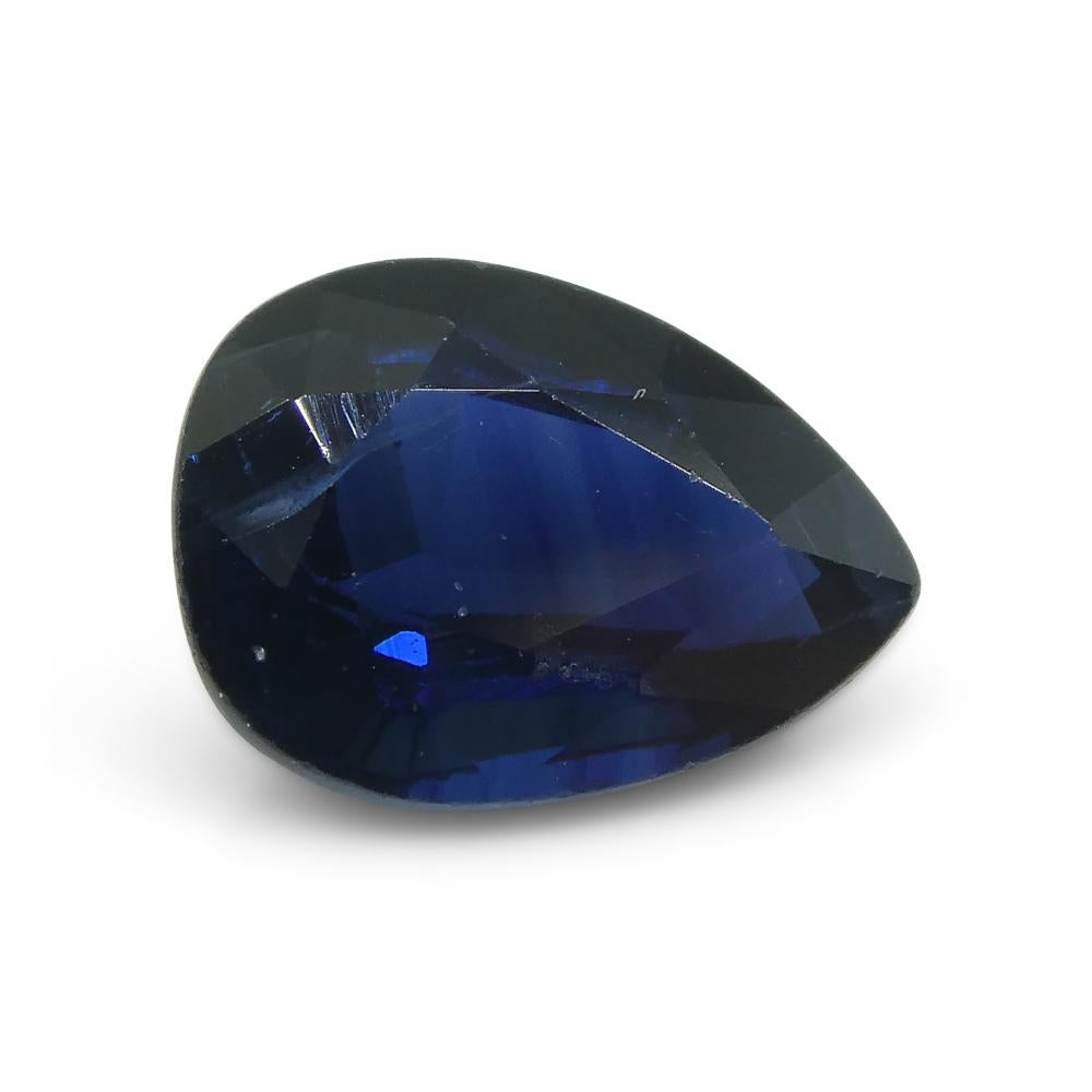 1,50 Karat Blauer Saphir Birne  IGI-zertifiziert Thailand 3