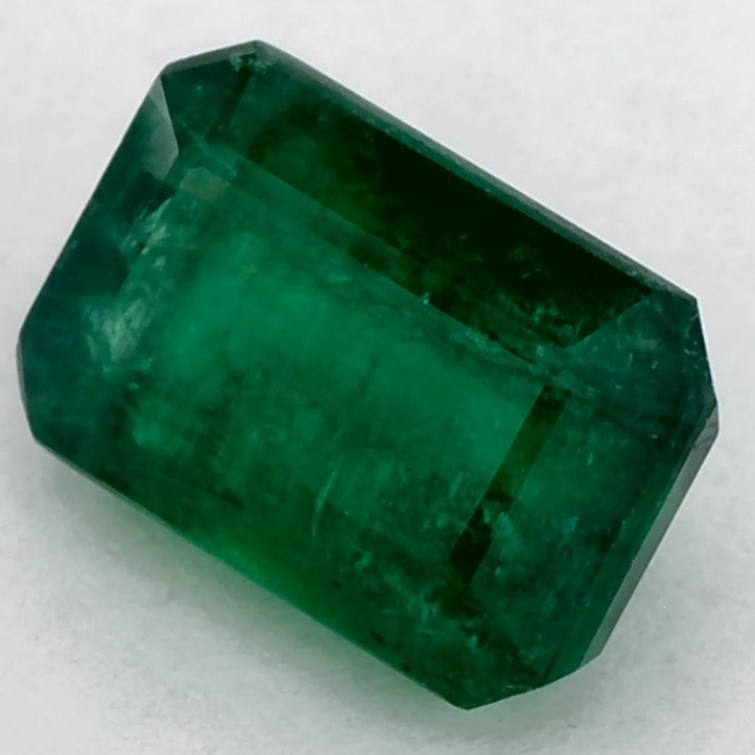 Taille octogone 1.50 Ct Emerald Octagon Loose Gemstone (pierre précieuse en vrac) en vente