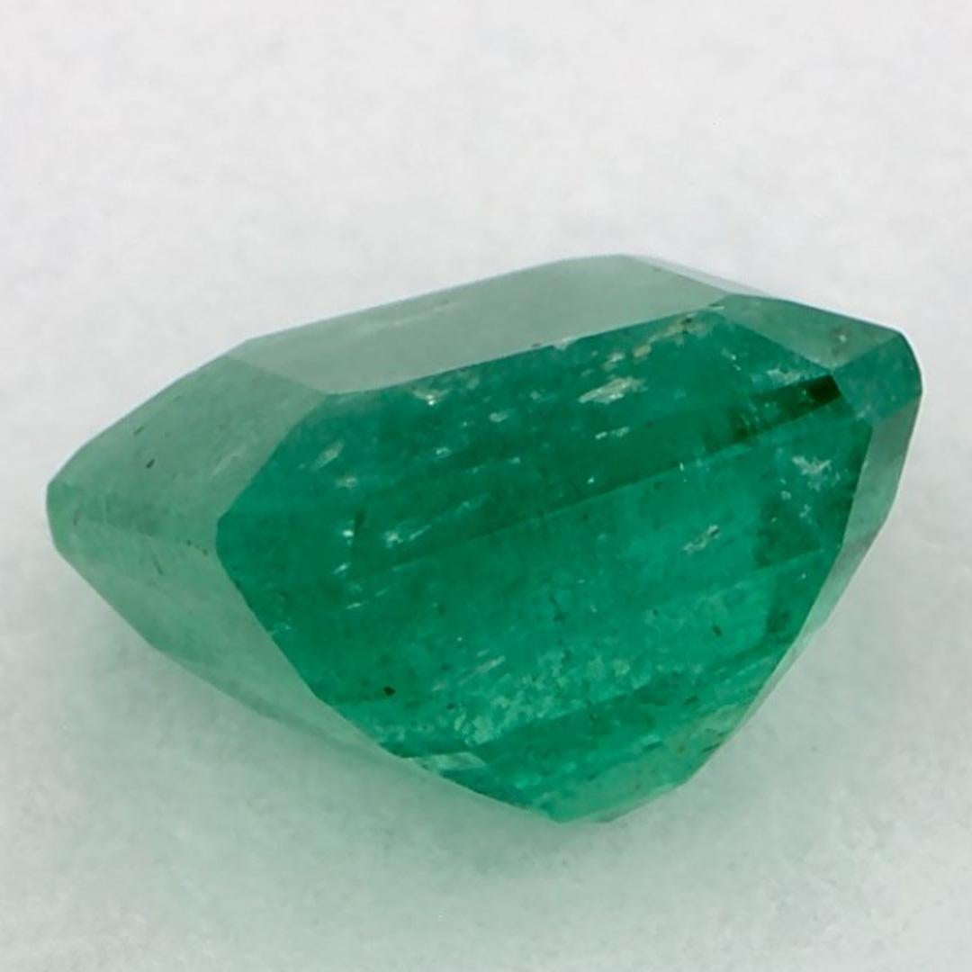 1.50 Ct Emerald Octagon Loose Gemstone In New Condition For Sale In Fort Lee, NJ