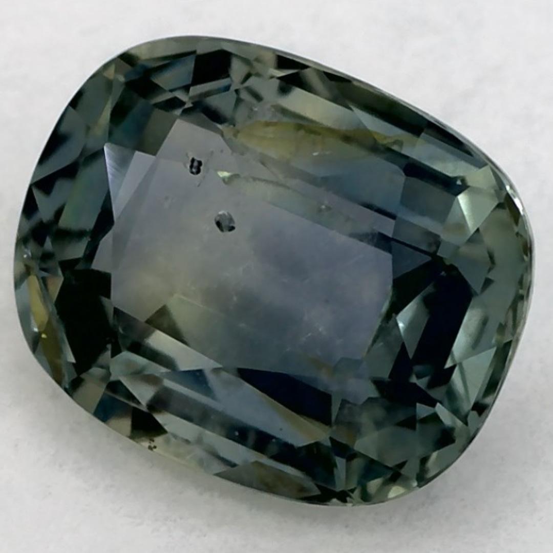 Taglio cuscino 1.50 Ct Zaffiro Verde Cuscino Gemma Sfusa in vendita