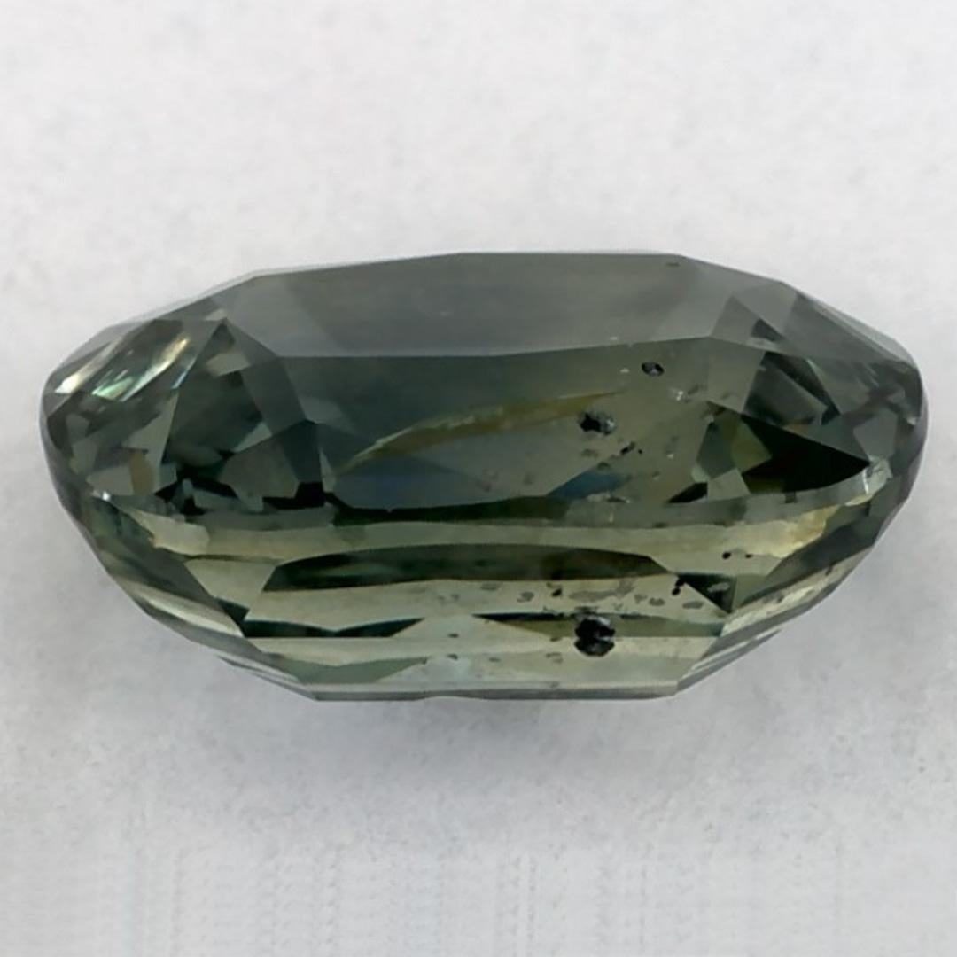 1.50 Ct Zaffiro Verde Cuscino Gemma Sfusa In condizioni Nuovo in vendita a Fort Lee, NJ