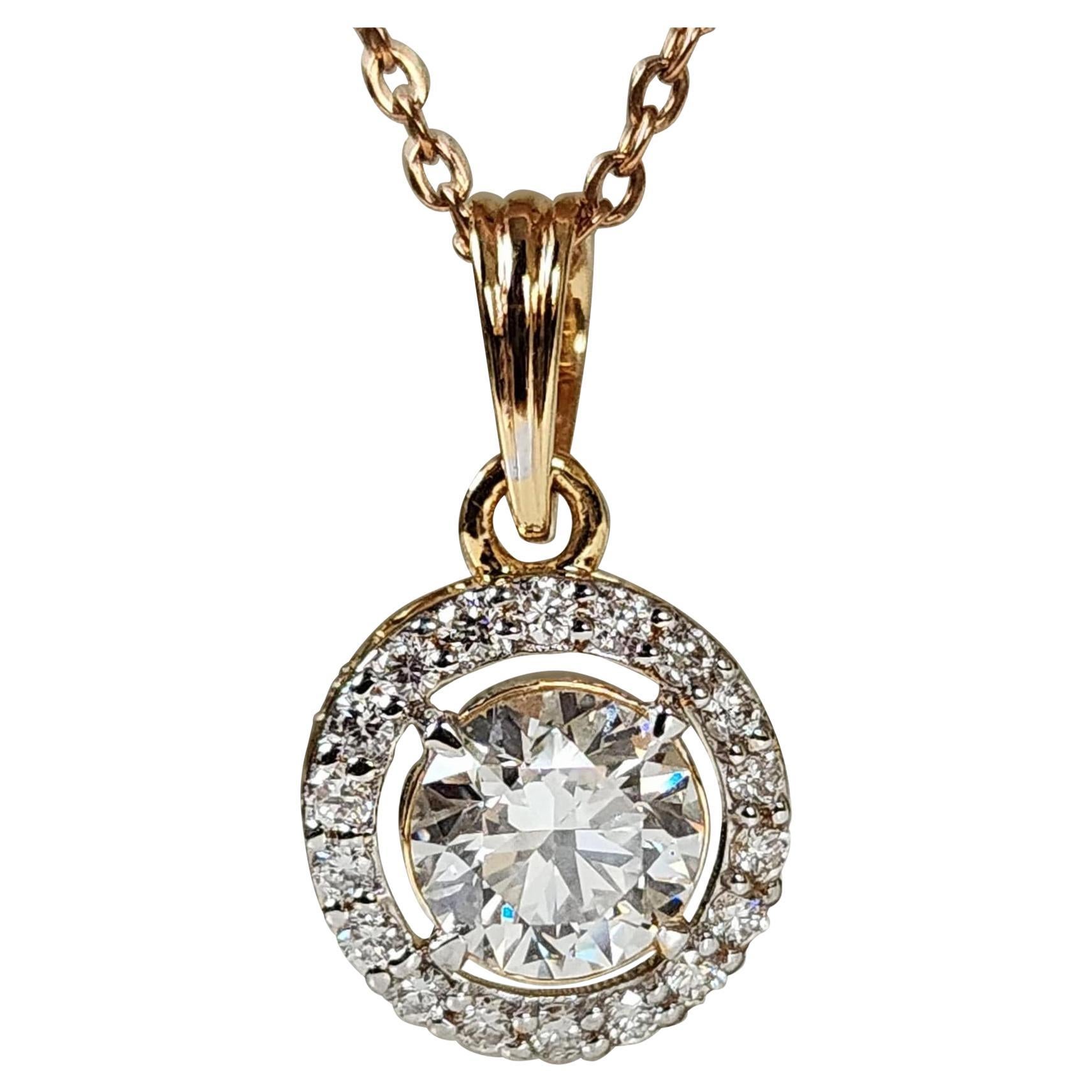 1.50 CT Moissanite Pendant 925 Sterling Silver Wedding Pendant Necklace For Her.