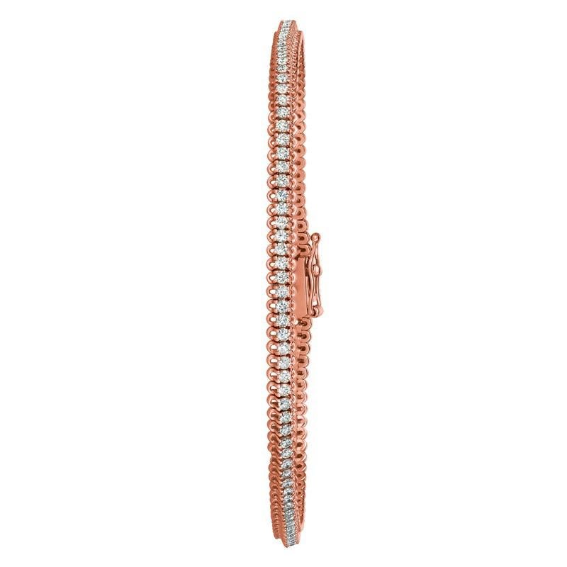 1.50 Carat Natural Diamond Soft Tennis Bracelet G-H SI 14K Rose Gold 7'' 110 Stones

100% Natural Diamonds, Not Enhanced in any way Round Cut Diamond Tennis Bracelet
1.50CT
G-H
SI
14K Rose Gold, Prong Style
7 inches in length
1/8 inch in width
110