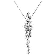 1.50 ct Natural White Diamonds Necklace and Pendant, No Reserve Price