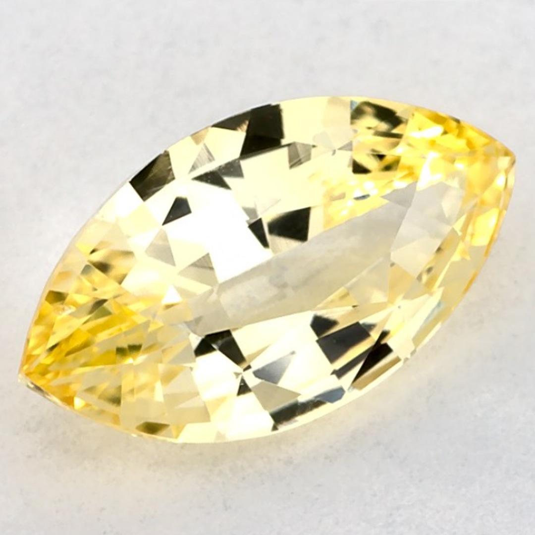 Taille Marquise 1.50 Ct Yellow Sapphire Marquise Loose Gemstone en vente