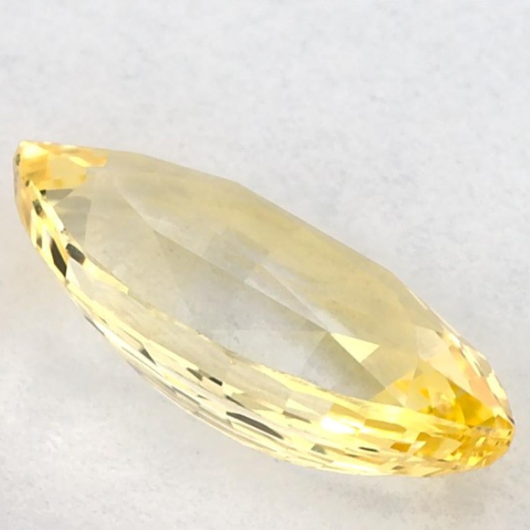 1.50 Ct Yellow Sapphire Marquise Loose Gemstone Pour femmes en vente