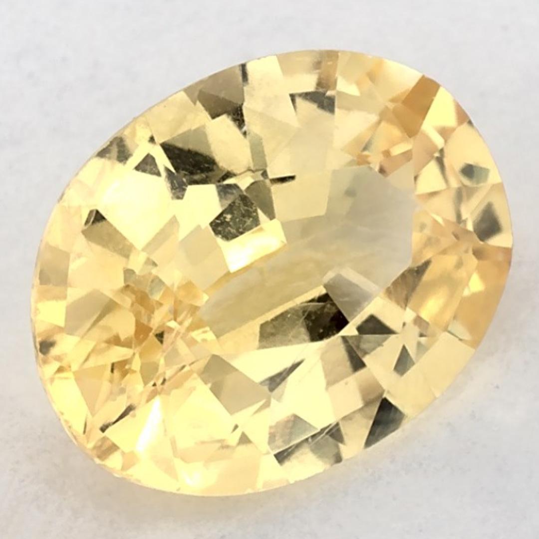 This natural Yellow sapphire offers elegance and sophistication. With its rich color saturation and precise cutting, it is the perfect centerpiece for an engagement ring or luxury jewelry design.

This sapphire originates from Sri Lanka (Ceylon),