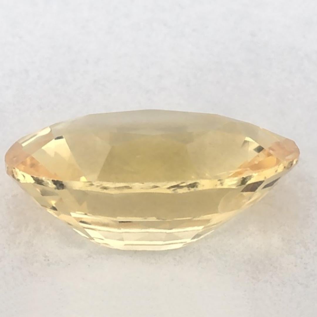 1.50 carati di zaffiro giallo ovale sfuso In condizioni Nuovo in vendita a Fort Lee, NJ