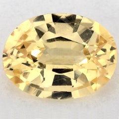 1.50 carati di zaffiro giallo ovale sfuso