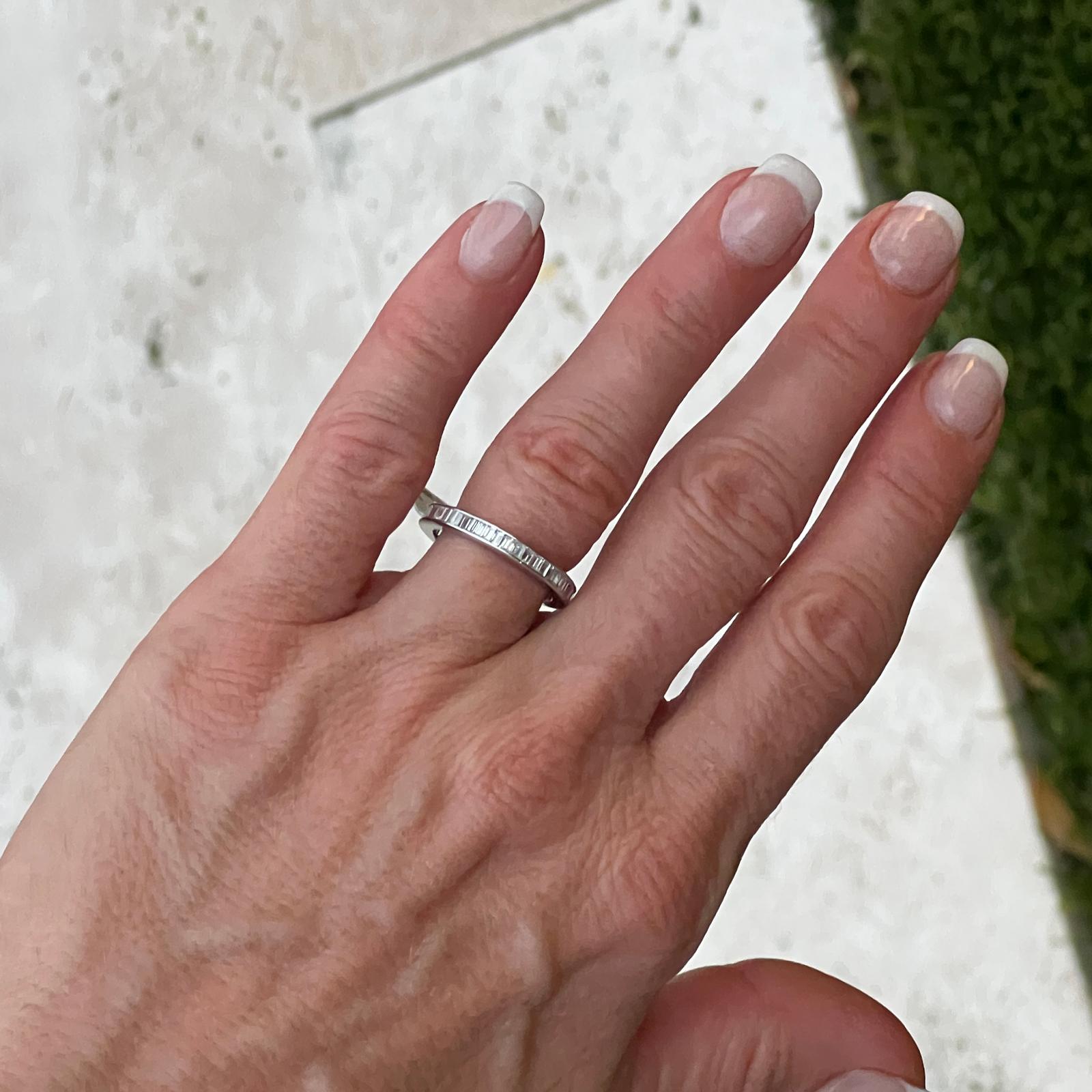 Modern 1.50 CTW Baguette Diamond Platinum Eternity Wedding Band Ring