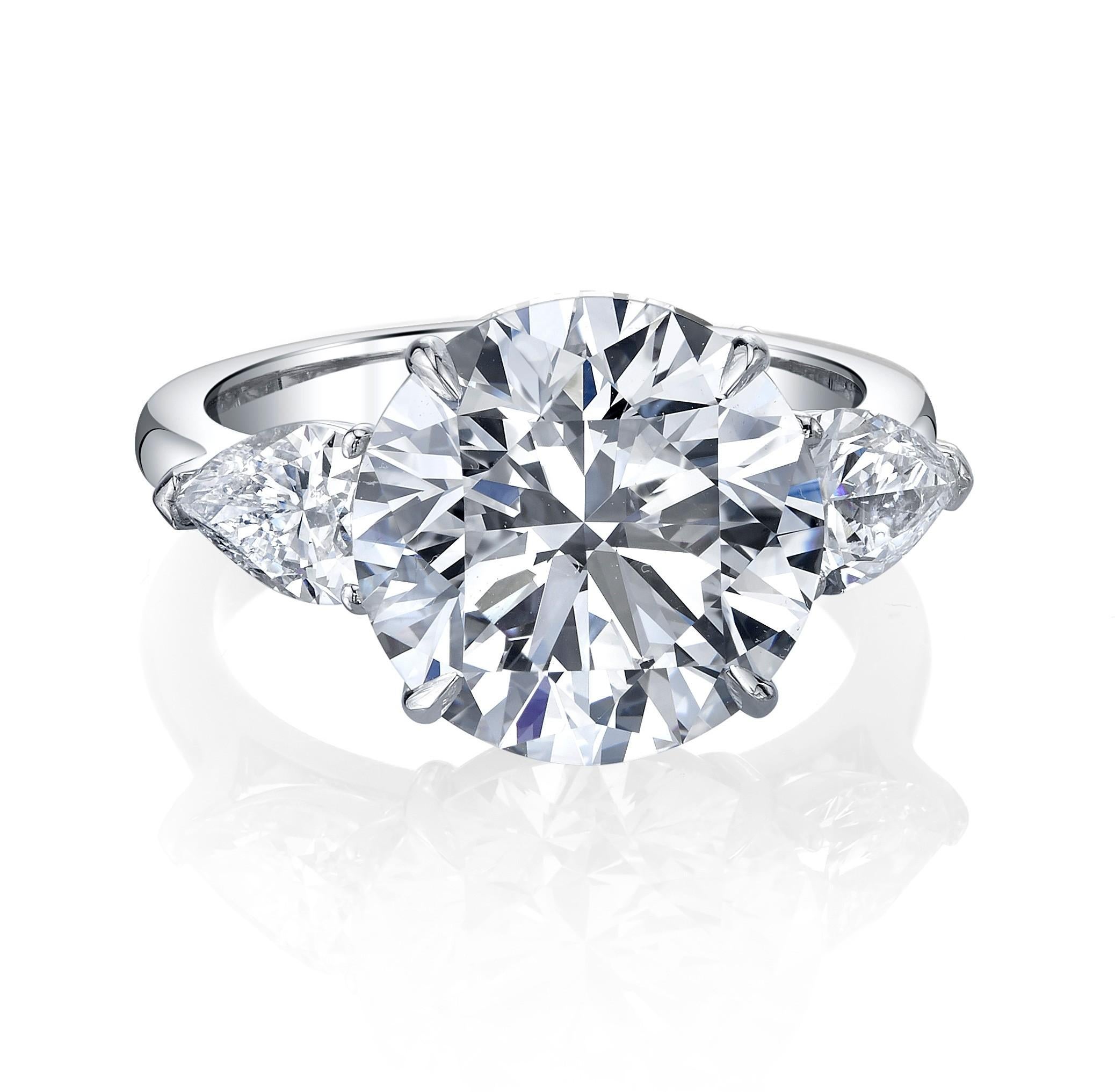 Artisan 1.50 GIA Round Cut Diamond Engagement in Platinum 950 Setting For Sale