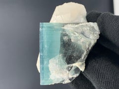 150 Gram Bi Color Tourmaline Specimen Attached With Quartz From Afghanistan