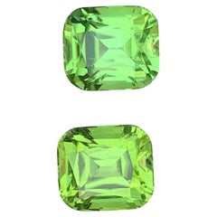 Coppia di peridoto sciolto naturale da 15.00 carati per la creazione di gioielli
