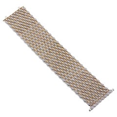 15,00 Karat Runder Brillant G VS1 Diamant Gold A Link-Armband