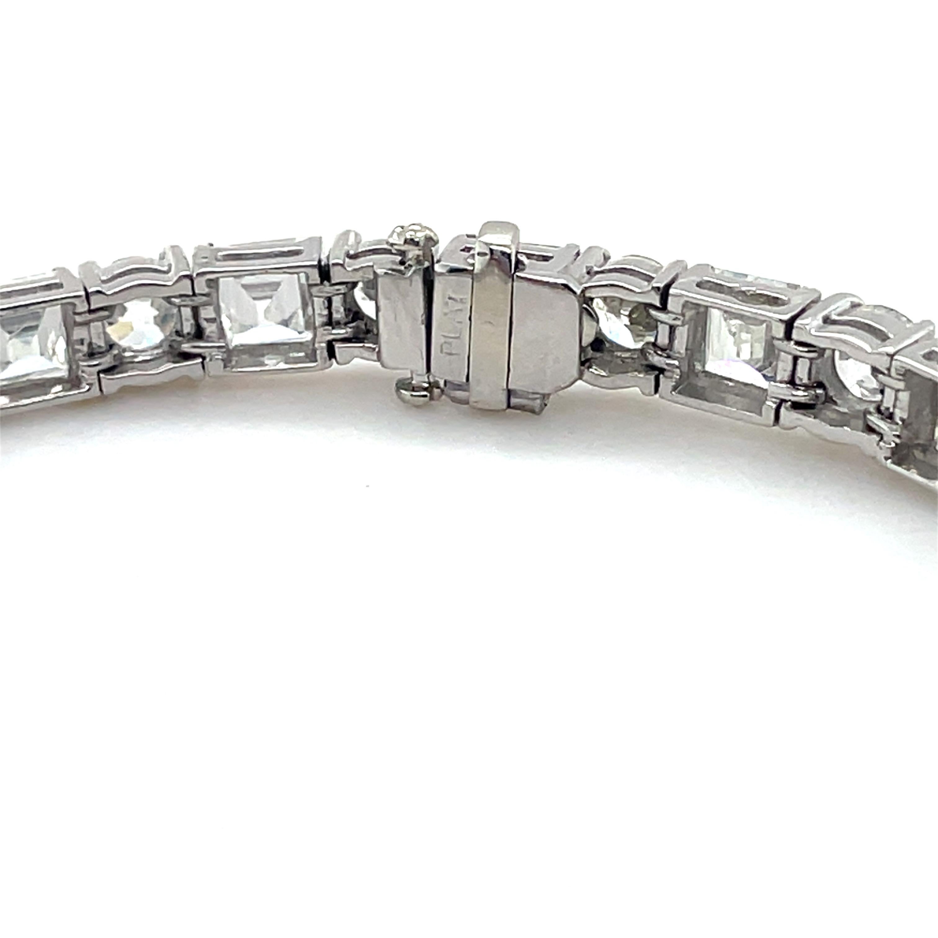 Bracelet de tennis en diamant de 15,00 carats Excellent état - En vente à Chicago, IL