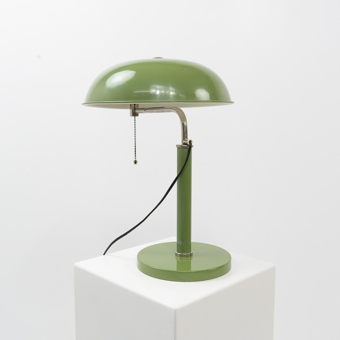 Aluminum “1500” Table Lamp by Alfred Müller for Belmag AG, Switzerland, 1950s For Sale
