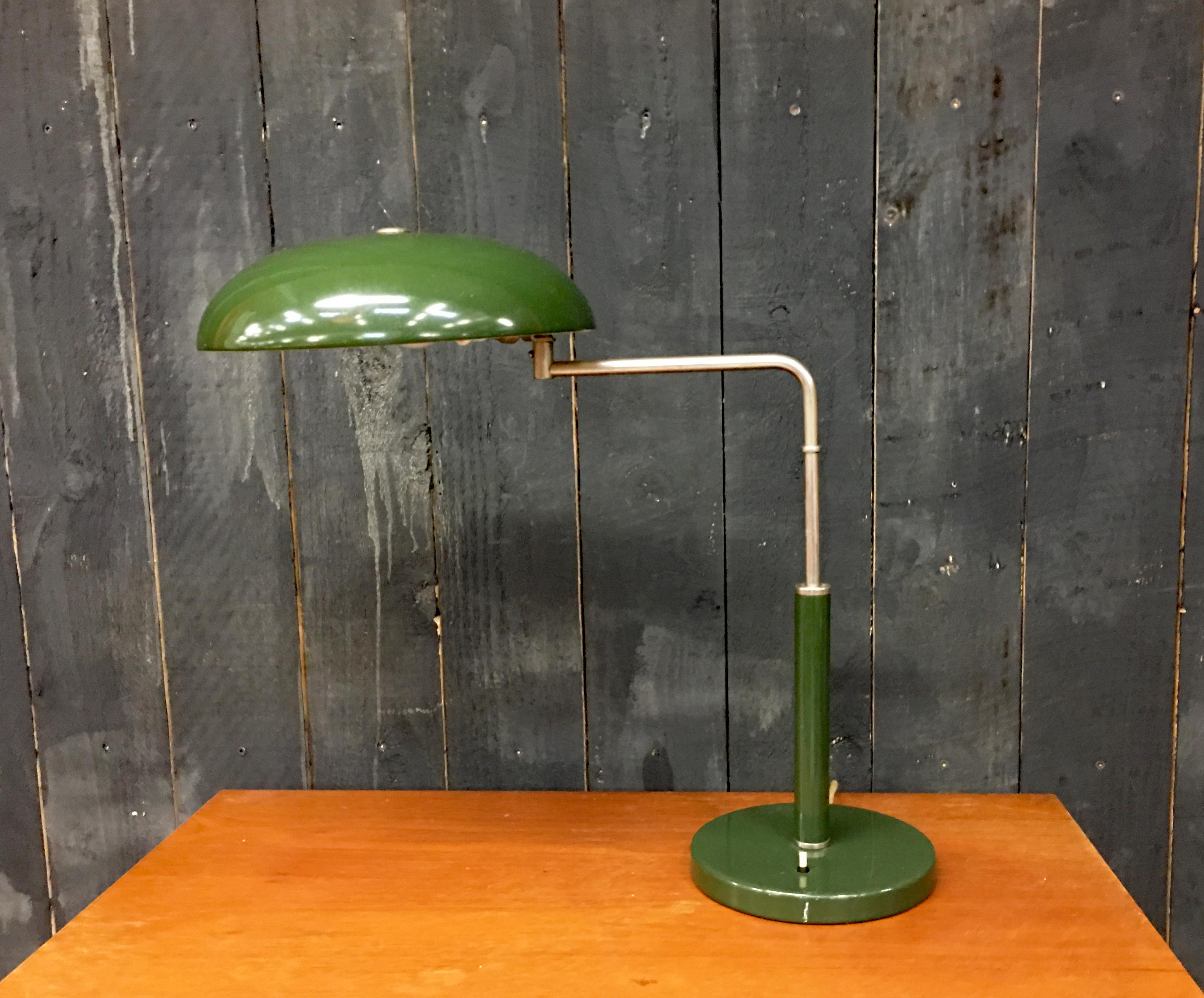 Metal “1500” Table Lamp by Alfred Müller for Belmag AG, Switzerland, 1950s For Sale