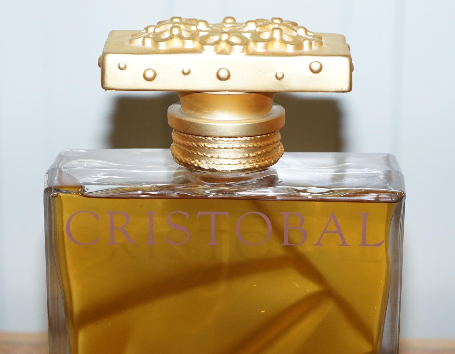 Giant Display Bottle with Eau De Perfume Cristobal Balenciaga For Sale at