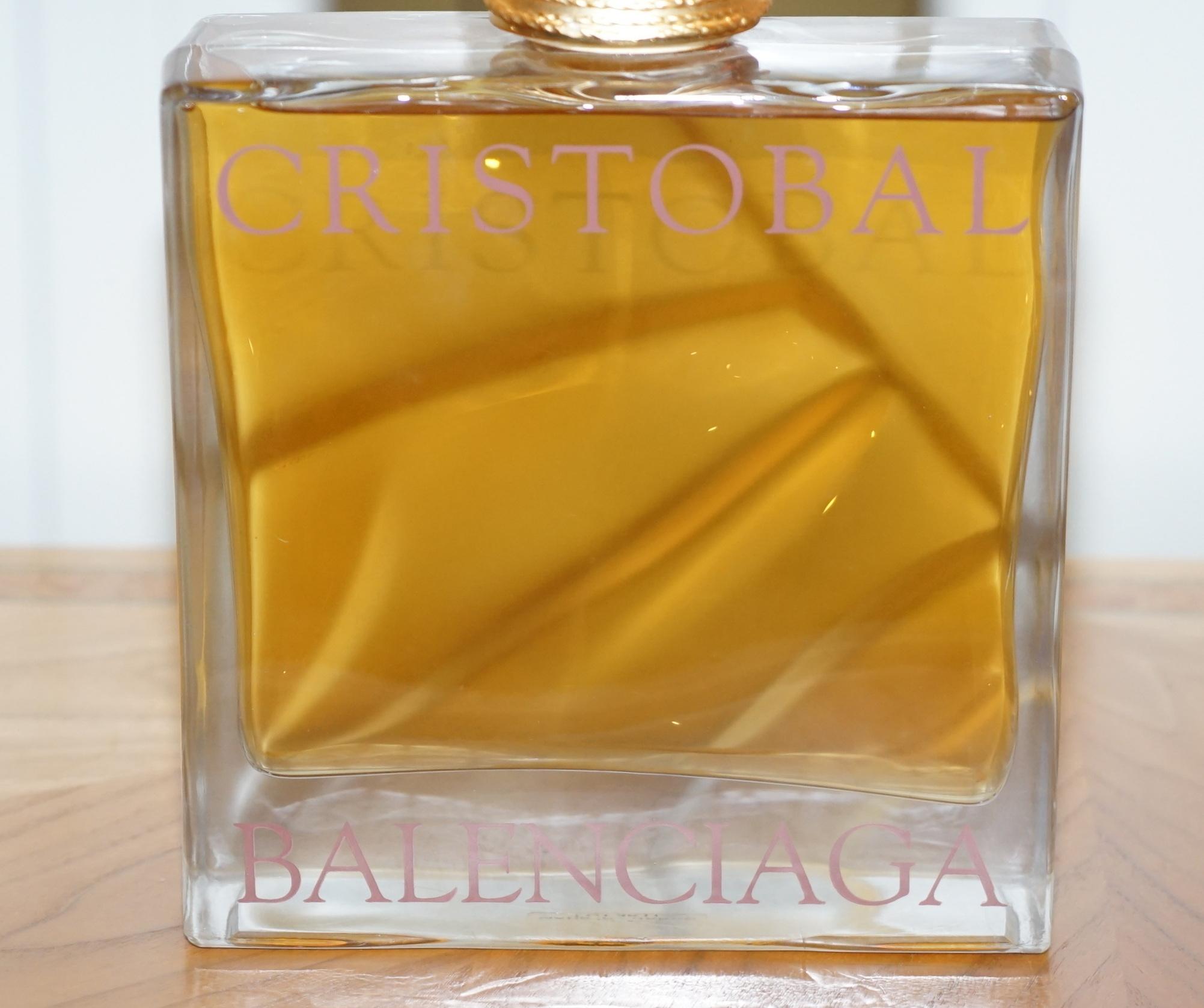 Modern Giant Display Bottle with Real Eau De Parfum Perfume Cristobal Balenciaga