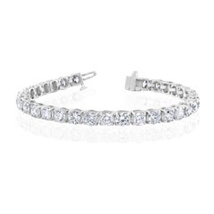 15.01 Carat "50pt Each" Round Diamond Tennis Bracelet