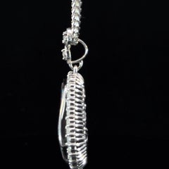 15.04 Carat Australian Boulder Opal Diamond Platinum Pendant Necklace
