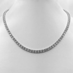 15.05 Carat Diamond White Gold Necklace