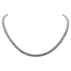 15.05 Carat Diamond White Gold Necklace