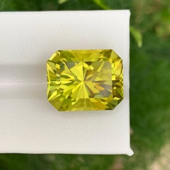 15,05 Carati Nature Sciolto Colore Limone Pietra Citrino Taglio Fantasia Gemma Africana