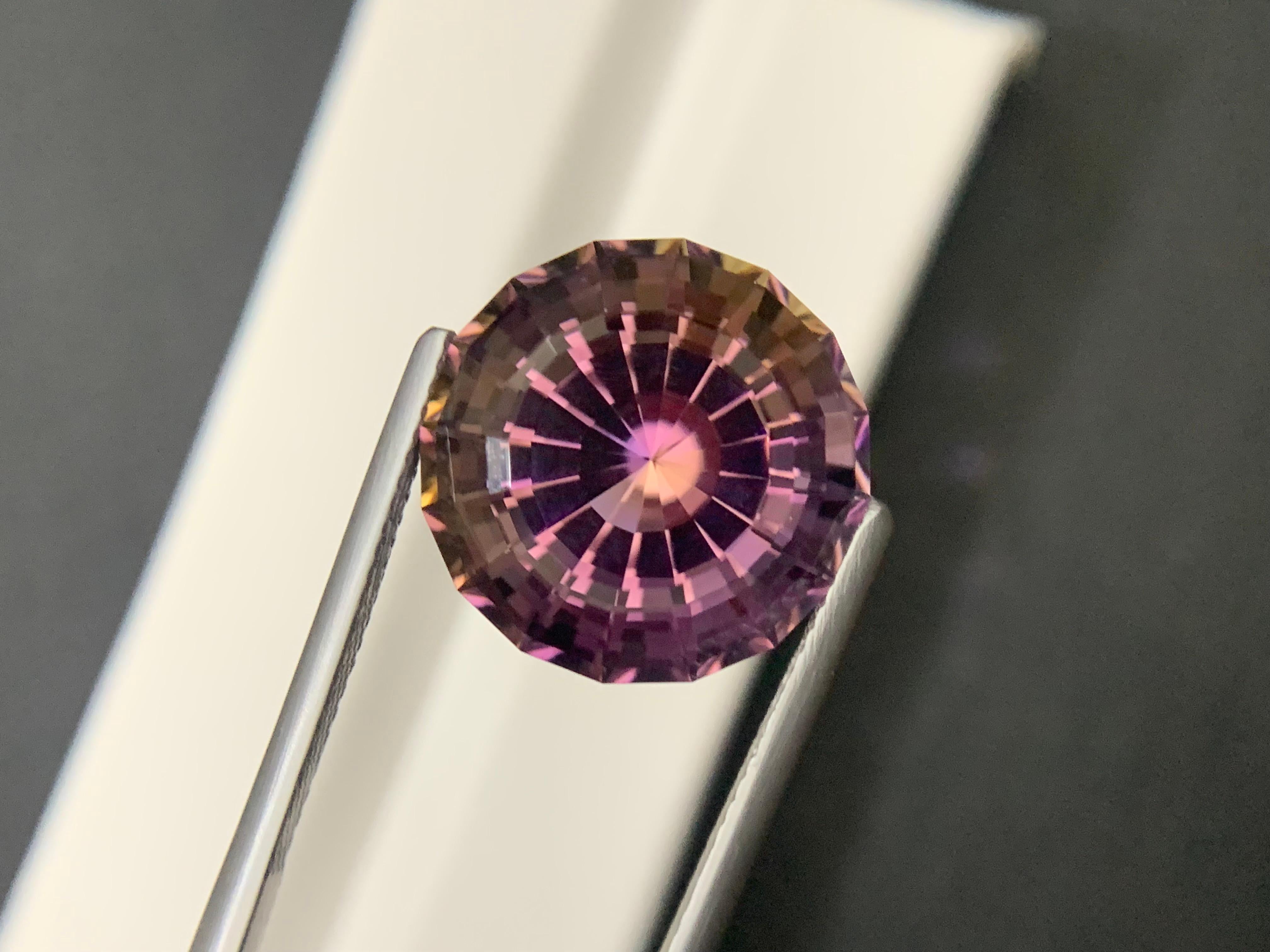 15,05 carati di ametrino naturale sciolto di forma rotonda In condizioni Nuovo in vendita a Brisbane, AU