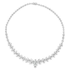 15.08 Carat Diamond White Gold Necklace