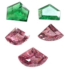 15.08 Carats Zambian Emerald & Spinel Tajik Cut stone natural gemstones