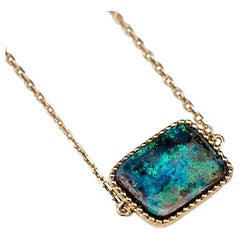 2.68 ct Australian Boulder Opal Bracelet in 18K Yellow Gold