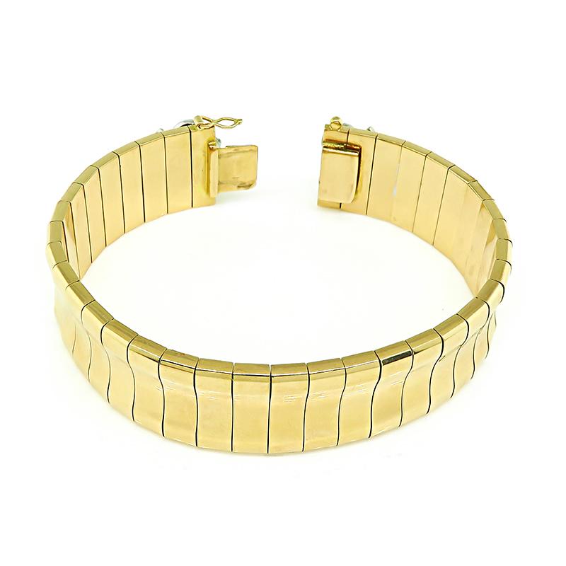 1.50 Carat Diamond Gold Bracelet In Good Condition For Sale In New York, NY