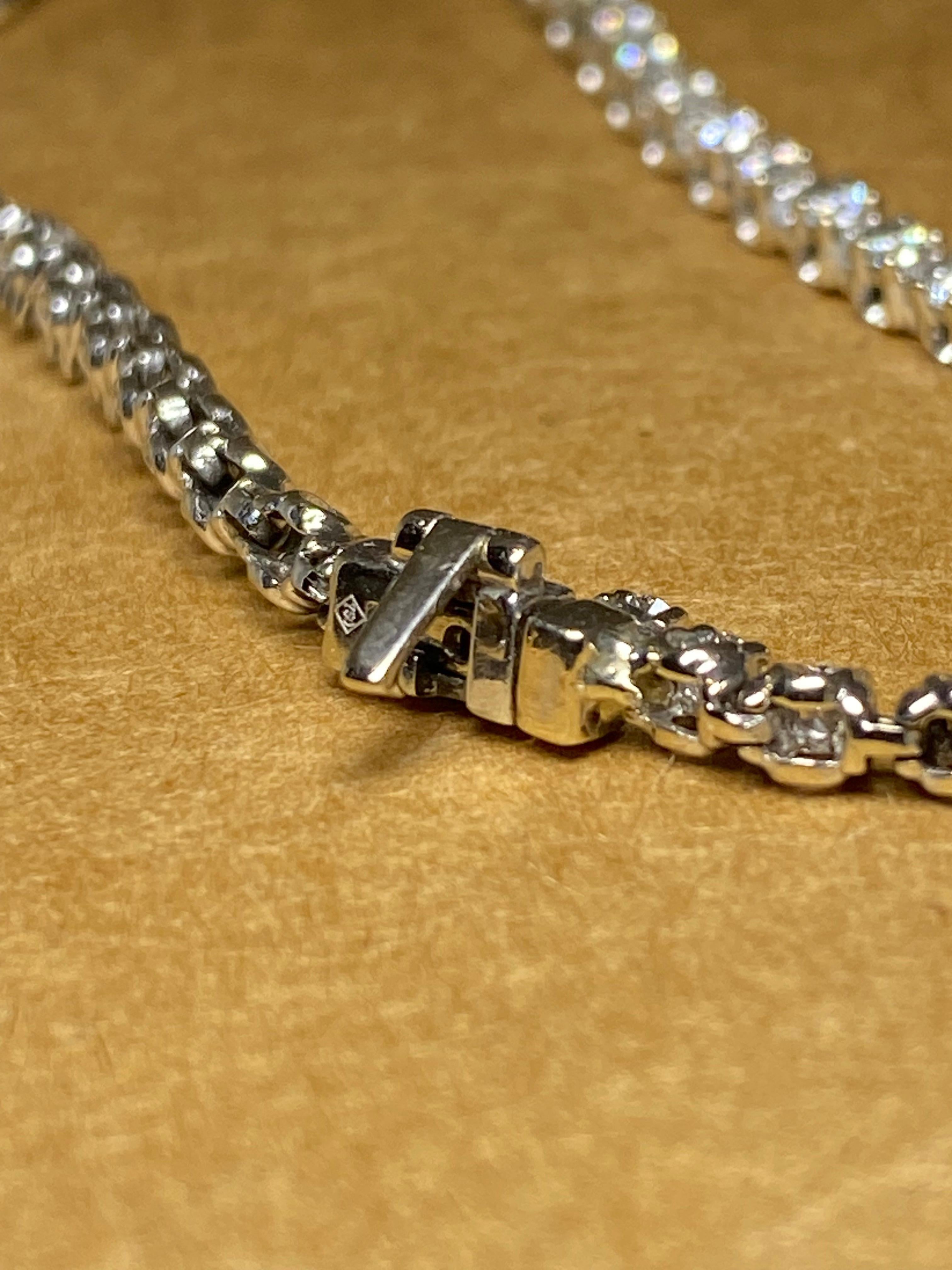 Women's 1.50ct Diamond (x 60) Tennis Bracelet in 18K White Gold,  Valued at $7, 500 For Sale