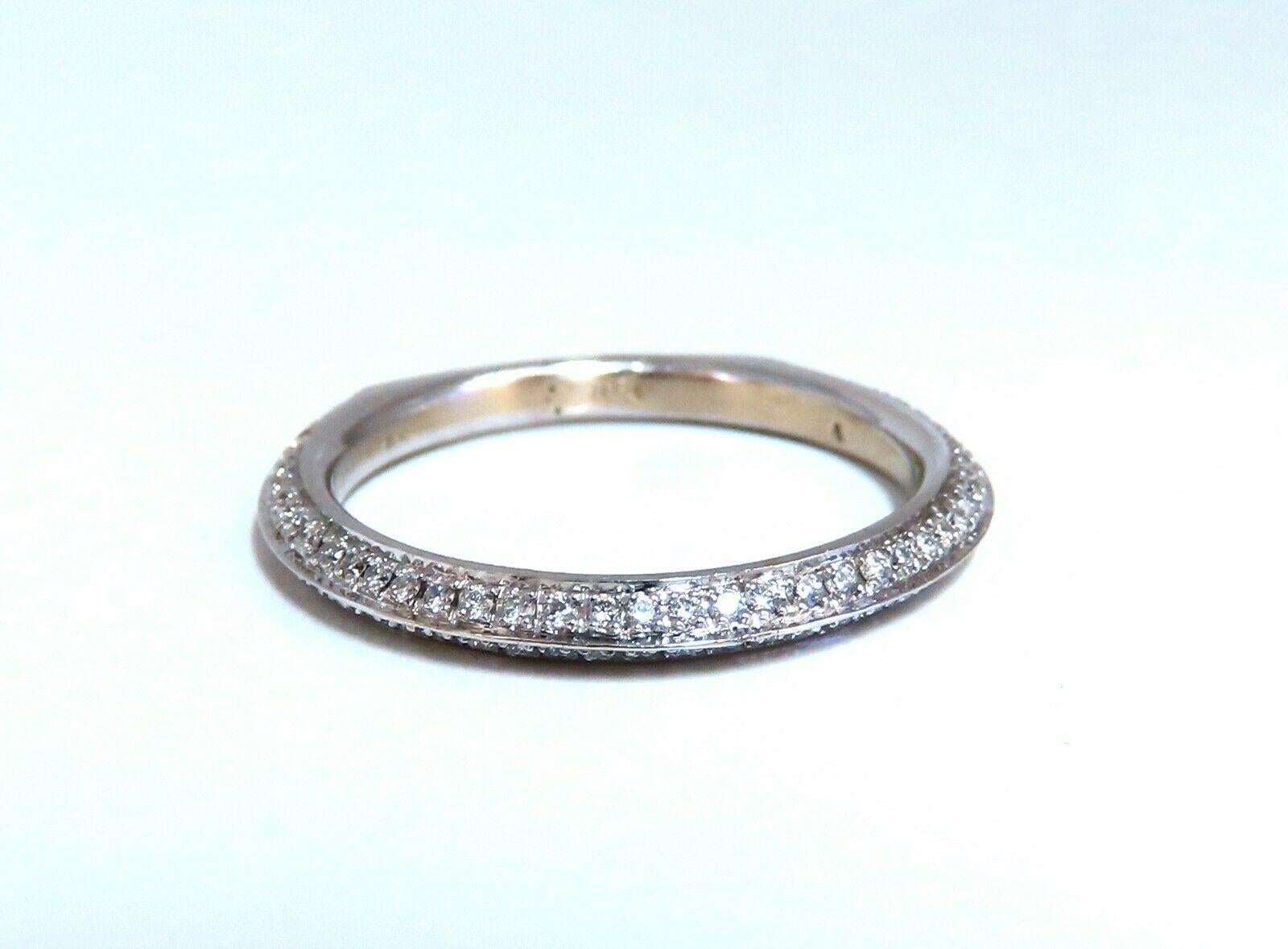 Women's or Men's 1.50 Carat Natural Zircon Diamonds Engagement Ring Suite Wedding Band 14 Karat For Sale