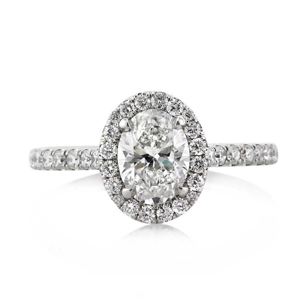 1.50ct Oval Cut Diamond Engagement Ring For Sale