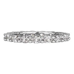 1.50ct Oval Cut Diamond Eternity Band in Platinum