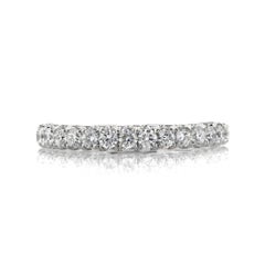1.50ct Round Brilliant Cut Diamond Wedding Band in 18k White Gold