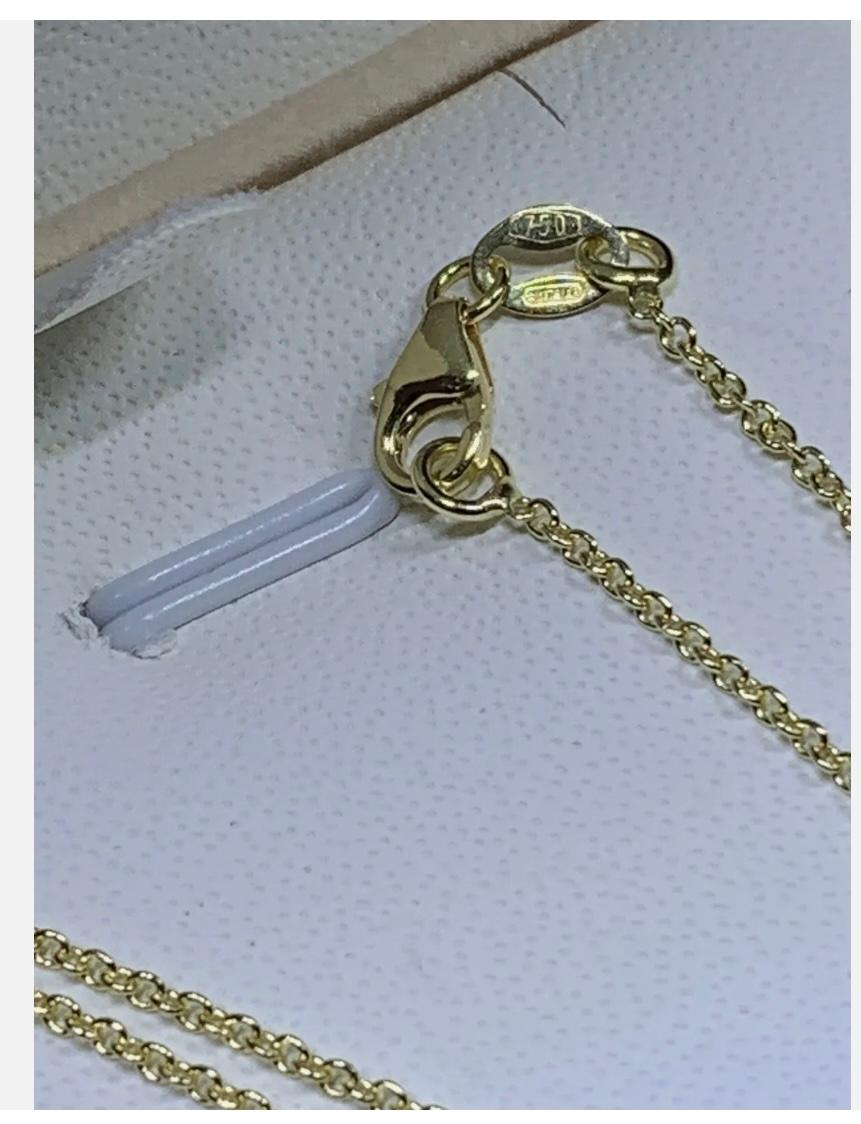 Collier à pendentifs en or jaune 18ct avec solitaire en saphir de 1,50ct en vente 3