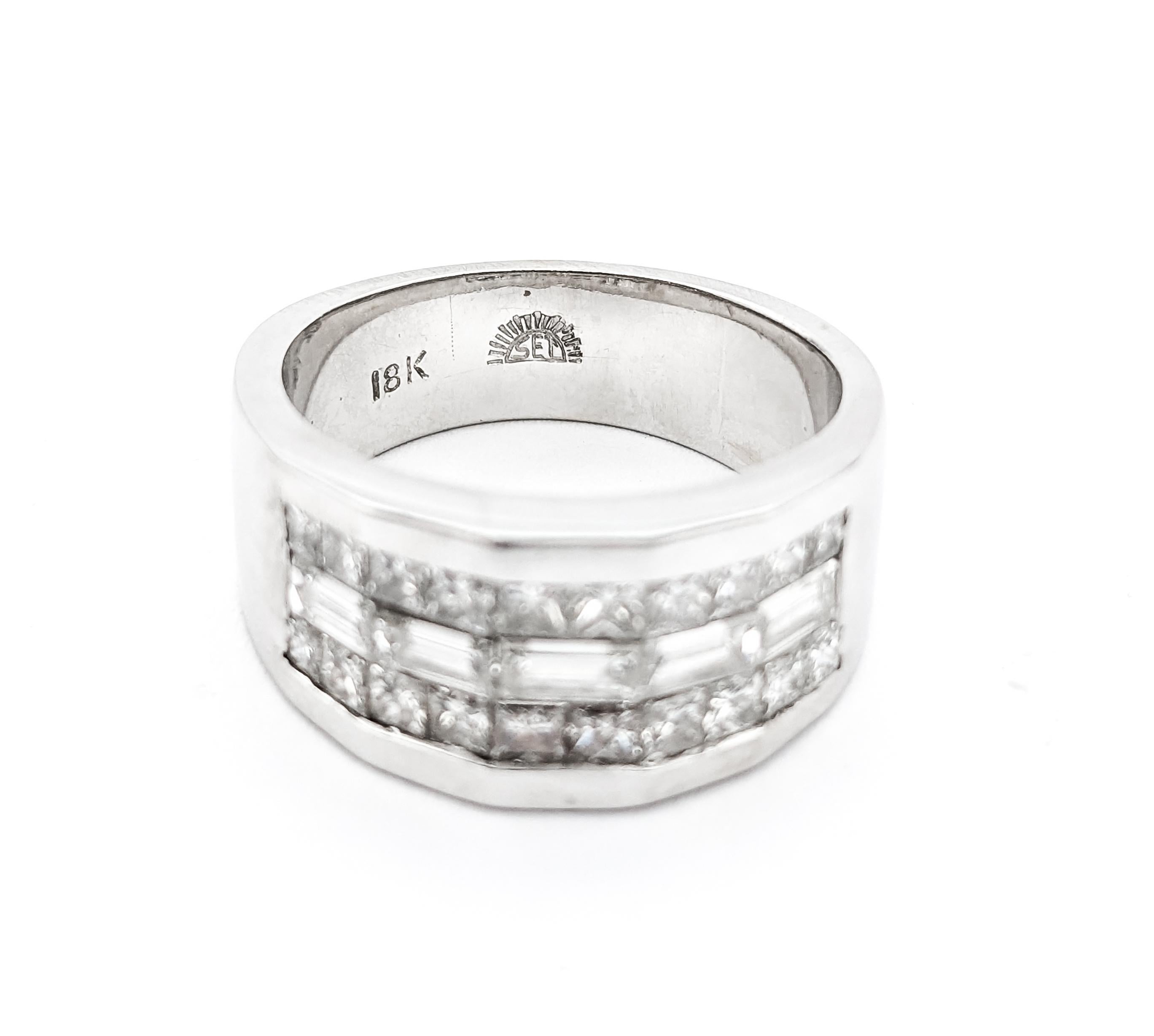 1.50ctw Diamond Ring In White Gold For Sale 1