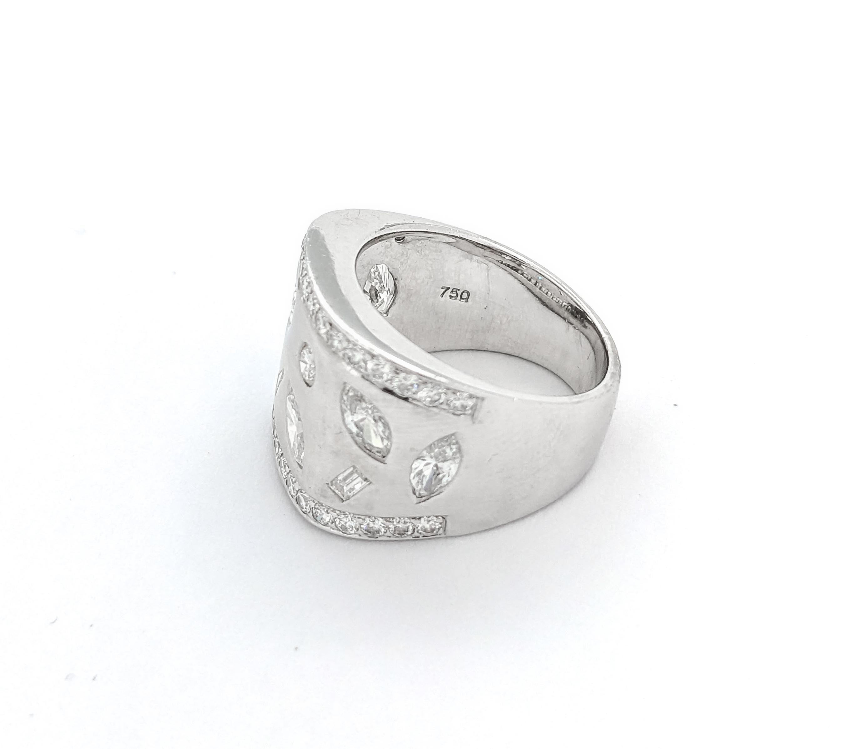 1.50ctw Diamond Ring In White Gold For Sale 3