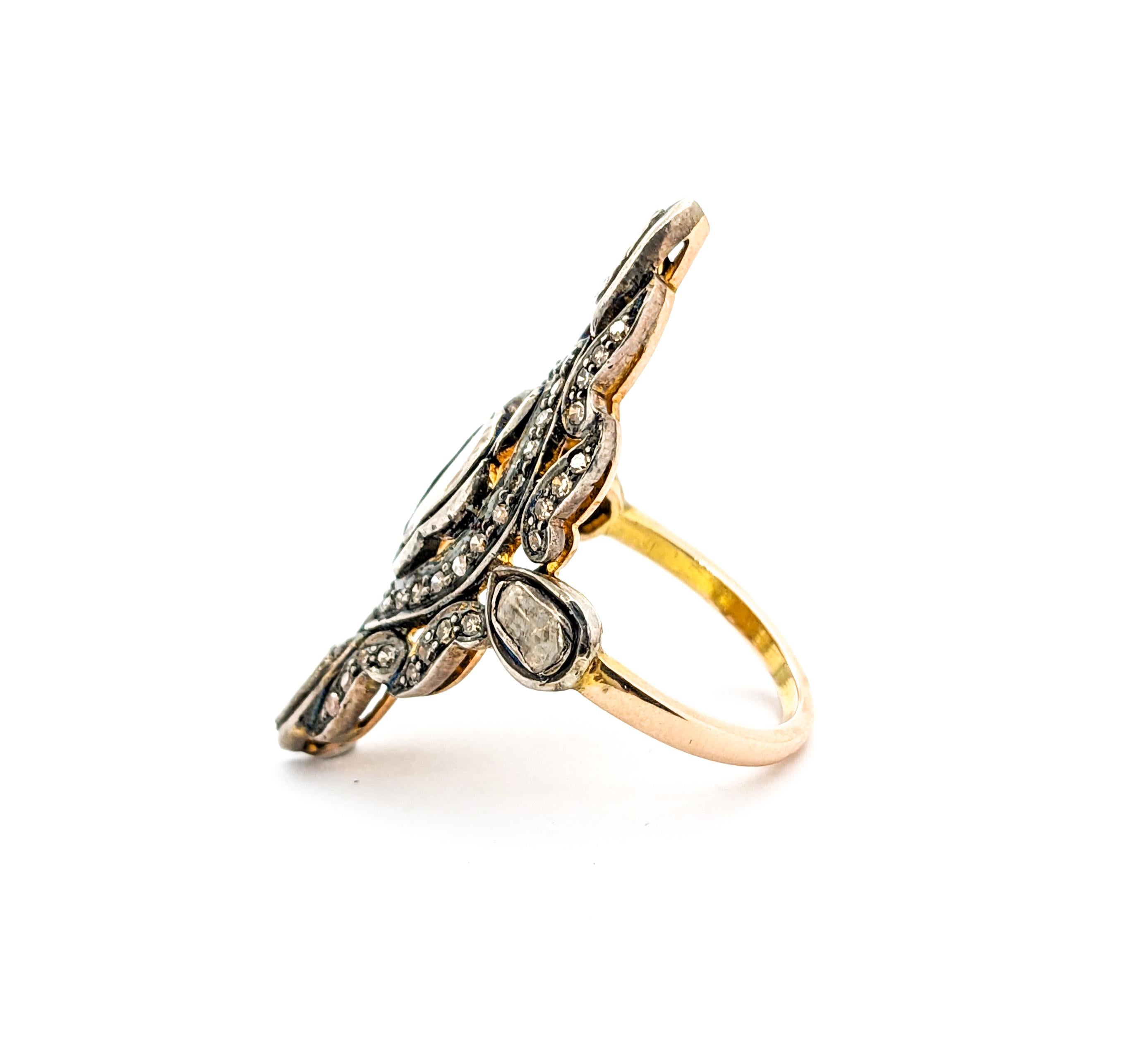 Women's 1.50ctw Diamond Ring In Yellow Gold For Sale