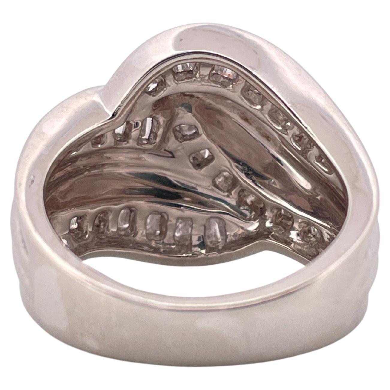 1,50ctw F VS2 Diamant Ring Set in Platin (Zeitgenössisch) im Angebot