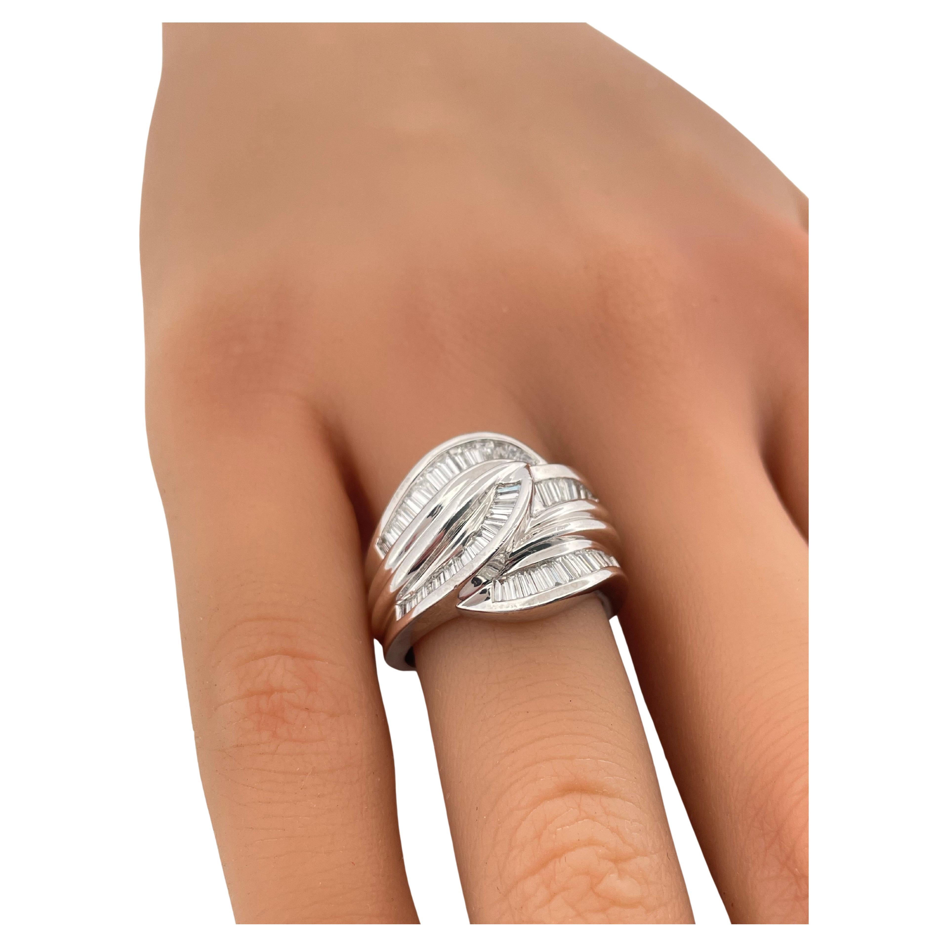 1,50ctw F VS2 Diamant Ring Set in Platin im Angebot 1
