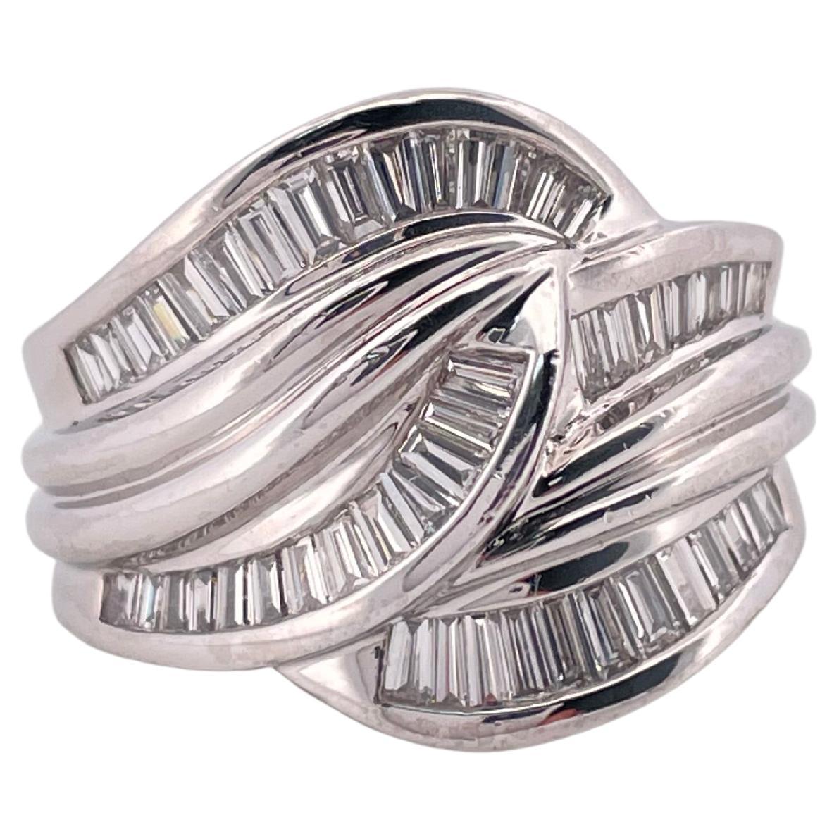 1.50ctw F VS2 Bague diamant en platine